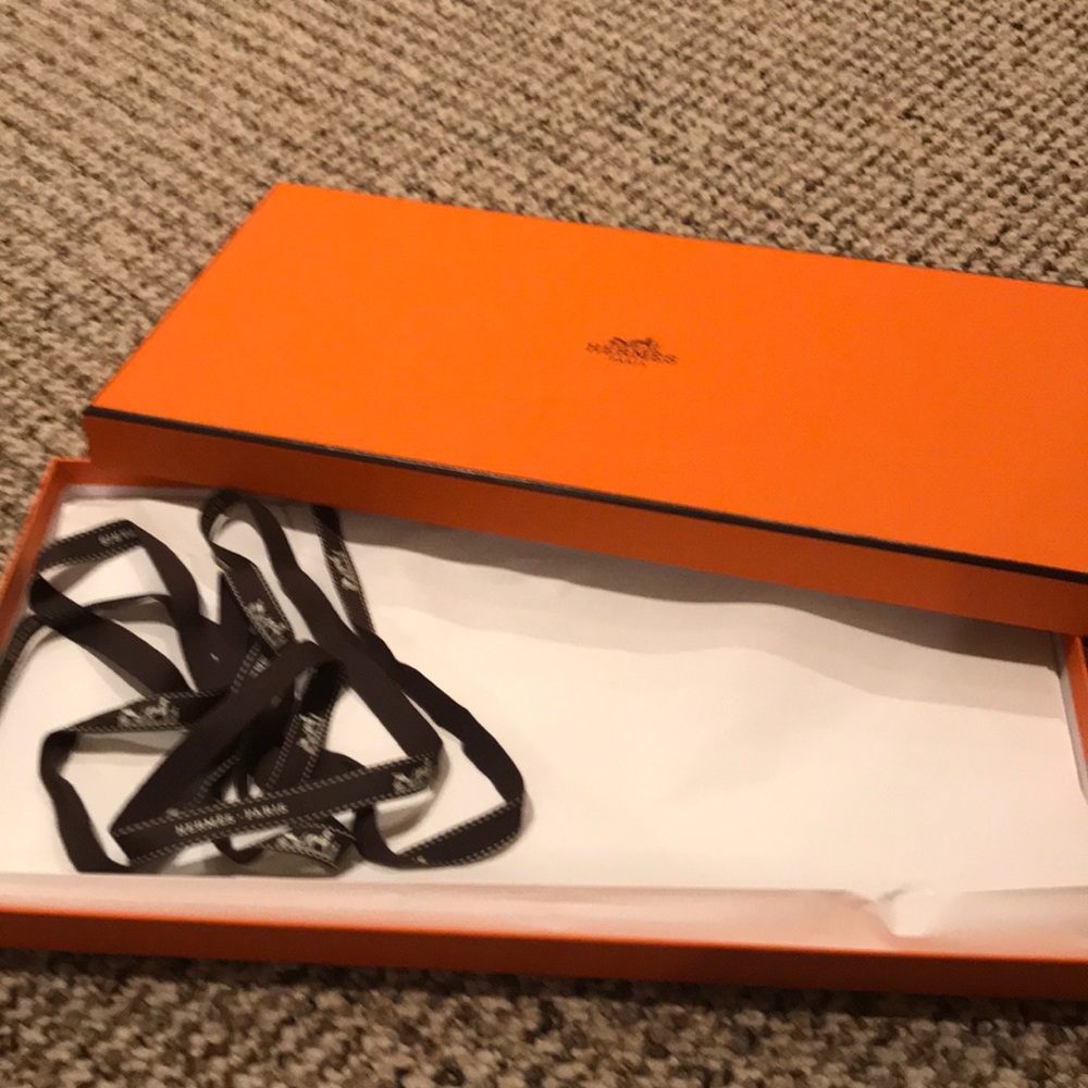 Herms Empty Box With Shopping Bag - image 2